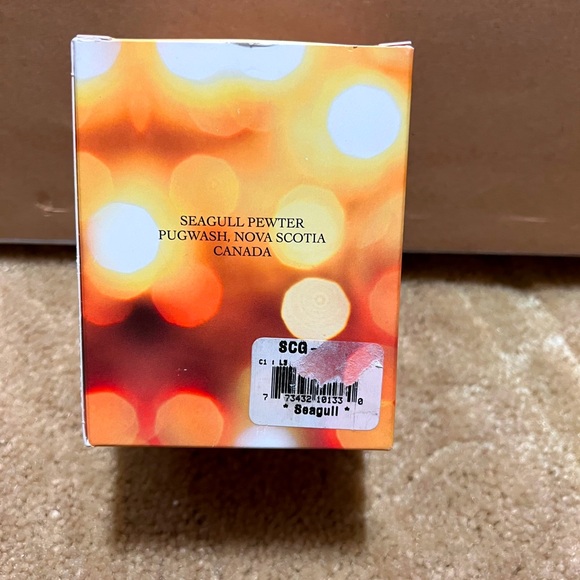 Seagull pewter & glass ornament. Made in Nova Scotia Canada - Picture 2 of 6